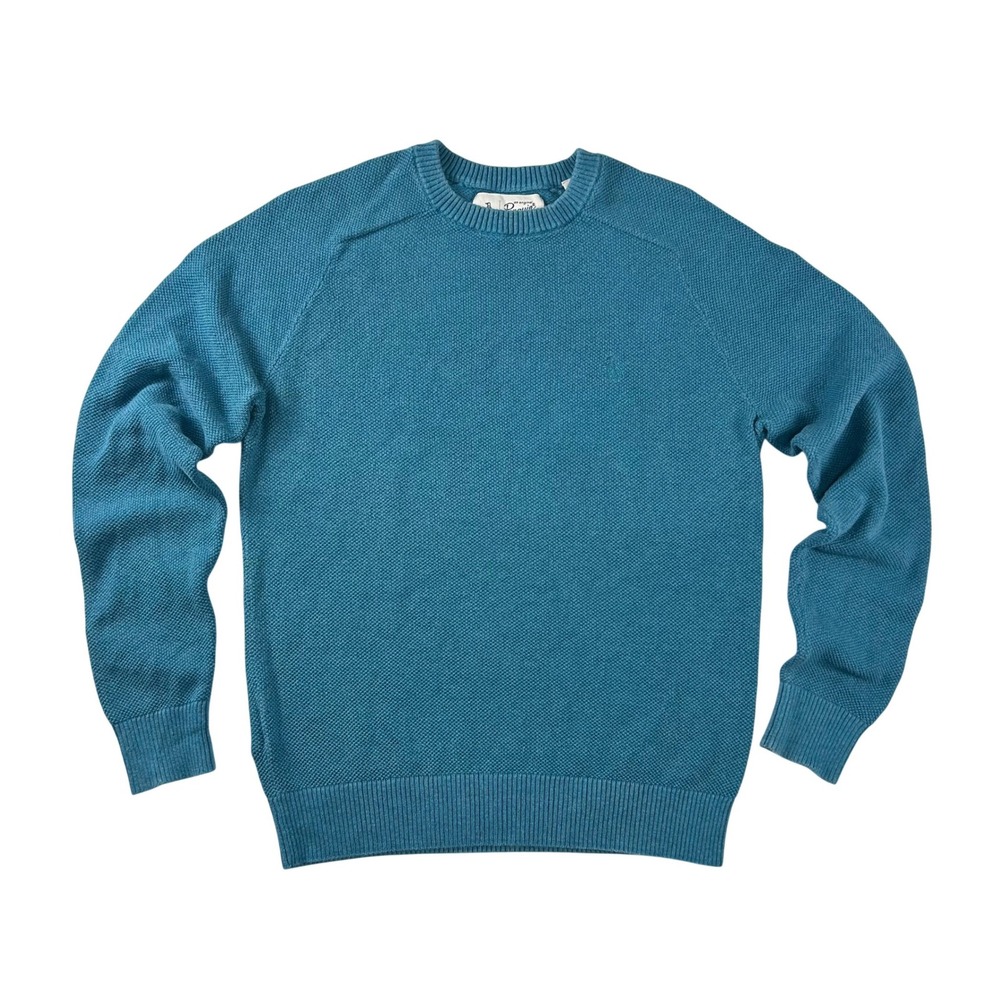 Original Penguin Mens Turquoise Blue 100% Cotton Crew Neck Sweater M‎